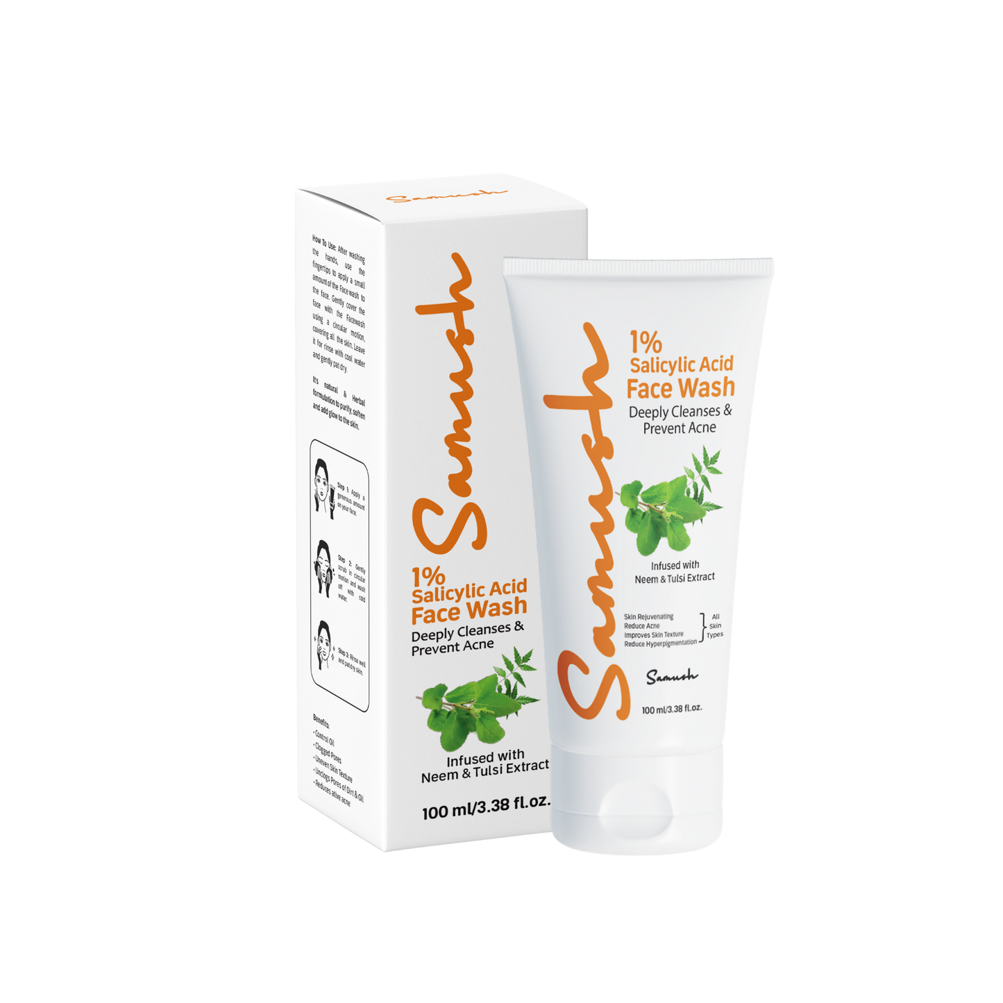 Samush Herbal 1% Salicylic Acid Facewash