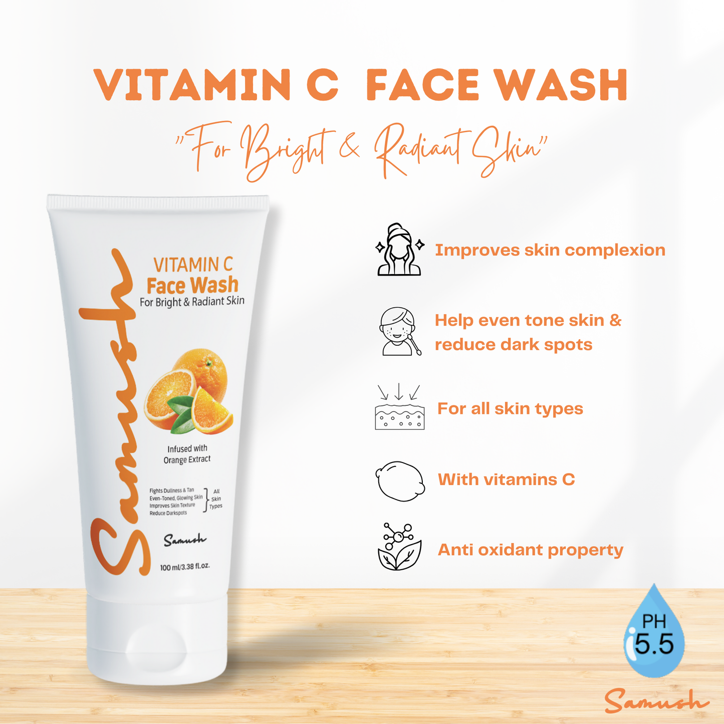 Samush Herbal Vitamin C Facewash