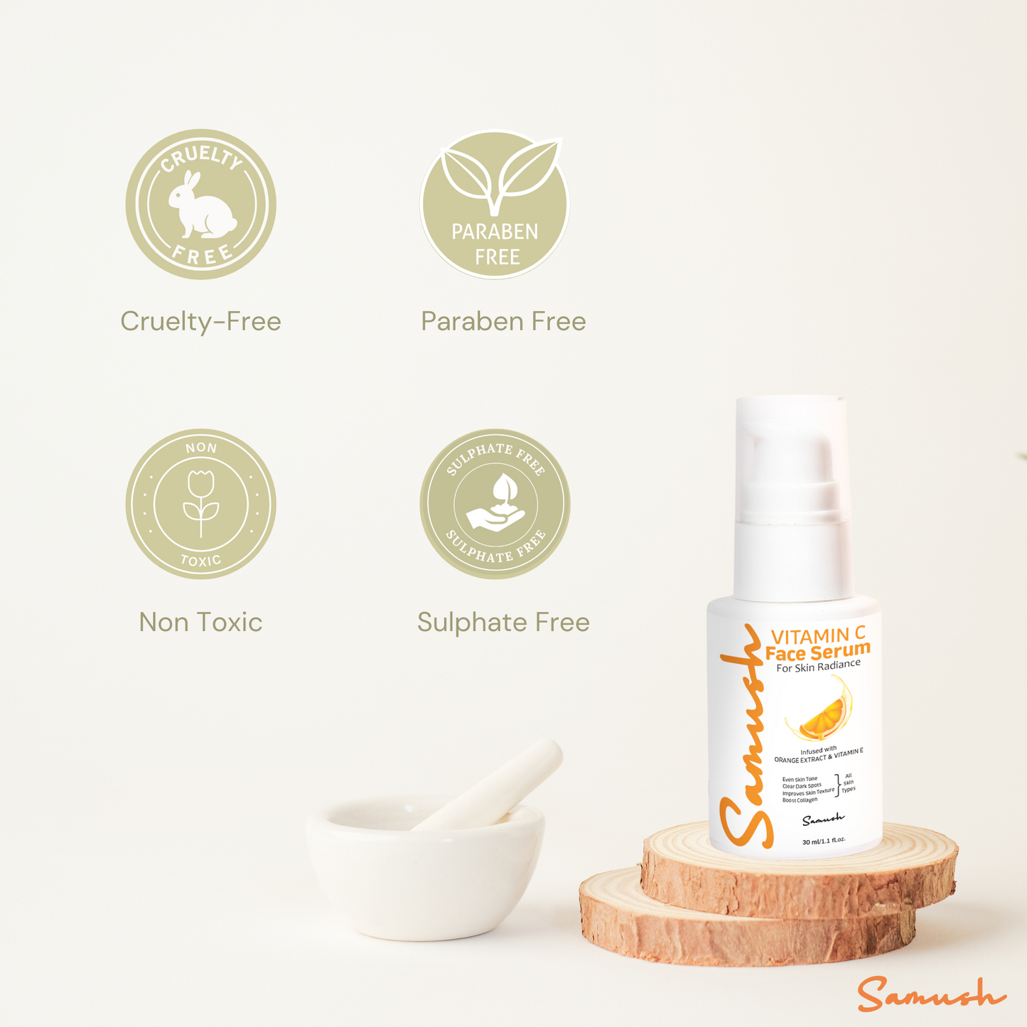 Samush Herbal Vitamin C Face Serum