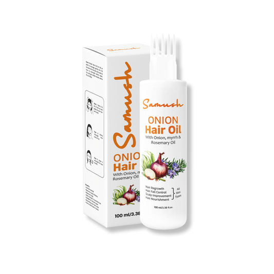 Samush Herbal Onion Hair Oil with Myrrh & Rosemary Oil